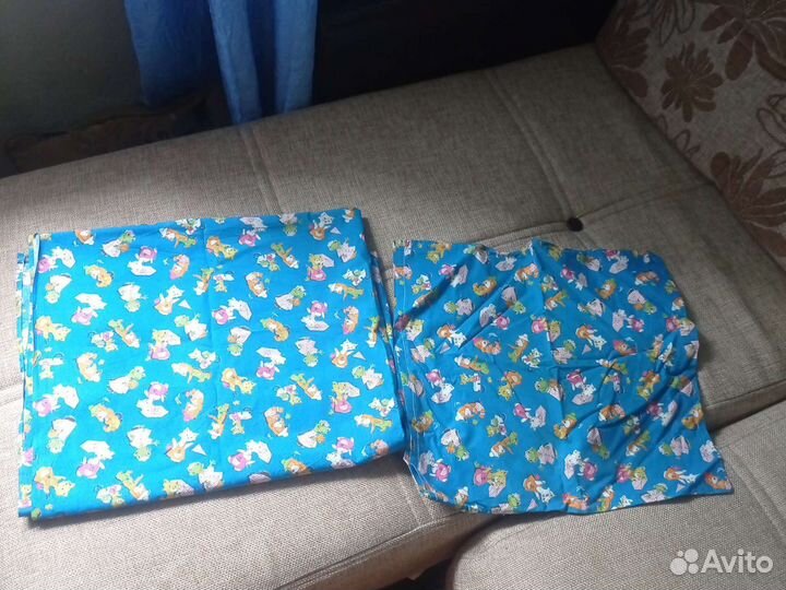 Одеяло байковое детское + постельное бельё