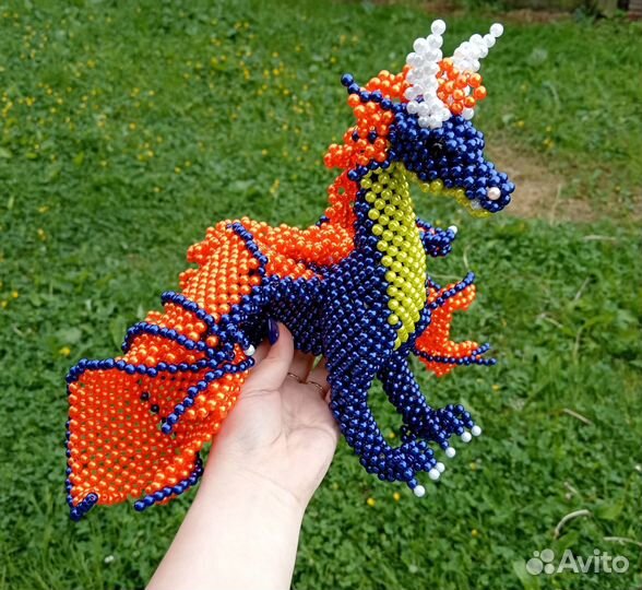Дракон из бисера