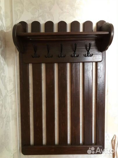 Вешалка, лавка, стол ручная работа