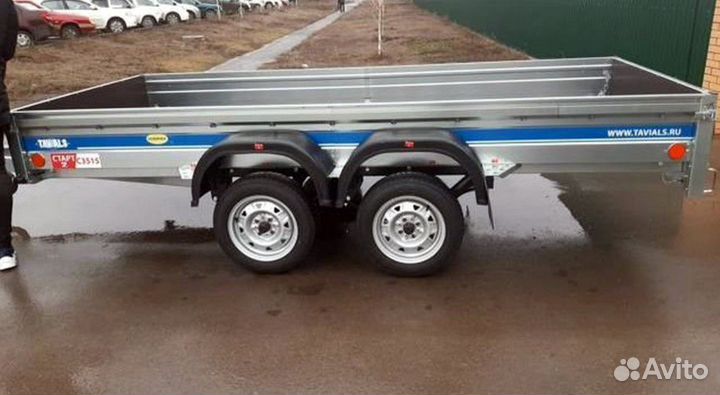 Прицеп двухосный оцинкованный 3515 3.5*1.5