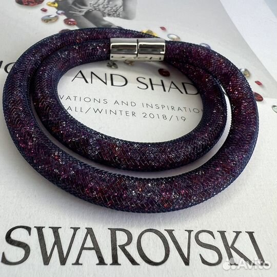 Swarovski Stardust браслет фиолетовый