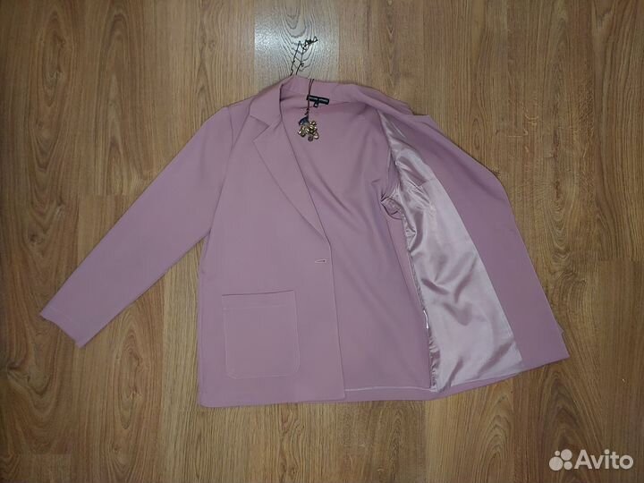 Пиджак женский розовый 48 (L)