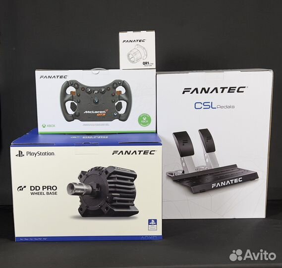 Fanatec под PS/Xbox/PC (база+руль+пед)