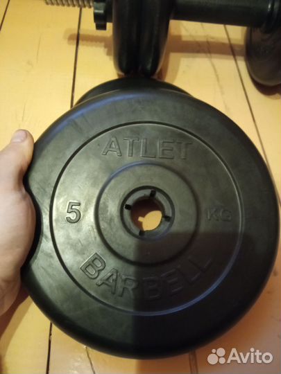 Гантели разборные barbell + гриф для штанги