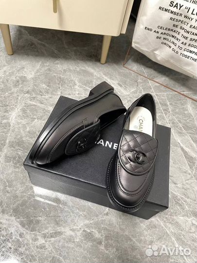 Лоферы chanel corduroy loafers