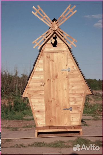 Дачный туалет с дельфином EZK