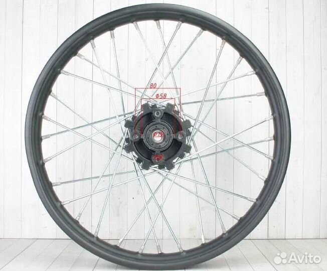 Диск колесный TTR250/Kayo250 перед R21/ R18 задний