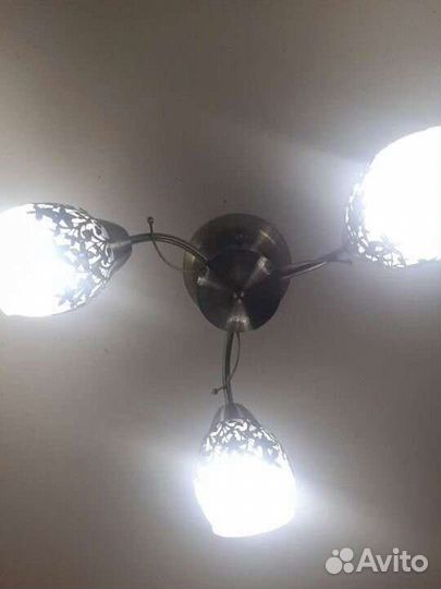 Люстра потолочная бу