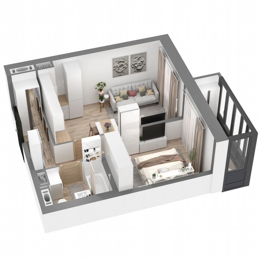 1-к. квартира, 38,8 м², 5/23 эт.