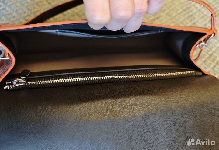 Сумка клатч из кожи крокодила