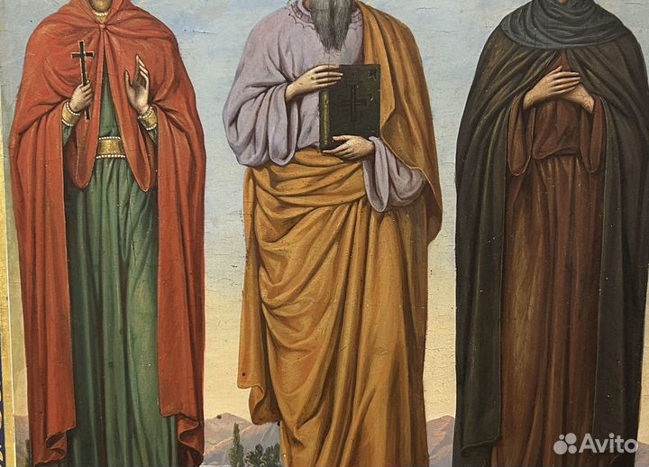 Храмовая Икона Святые Наталия, Матфей, Ксения