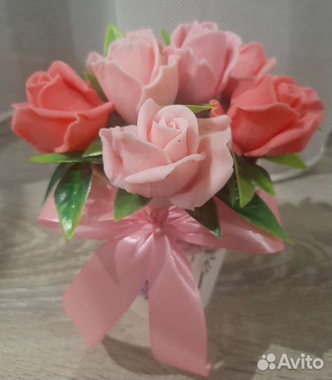 Букет цветов из мыла ручной работы