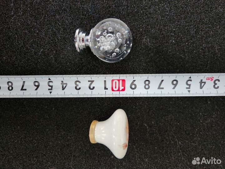 Ручки для мебели керамика и стекло