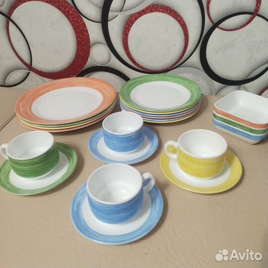 Сервиз Arc Франция с кофейными чашечками