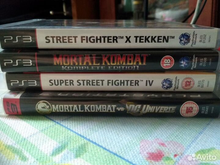 4 файтинга для Ps3 (Mortal Kombat, Street Fighter)