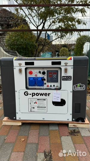 Генератор дизельный 10 kW G-power однофазный 11000