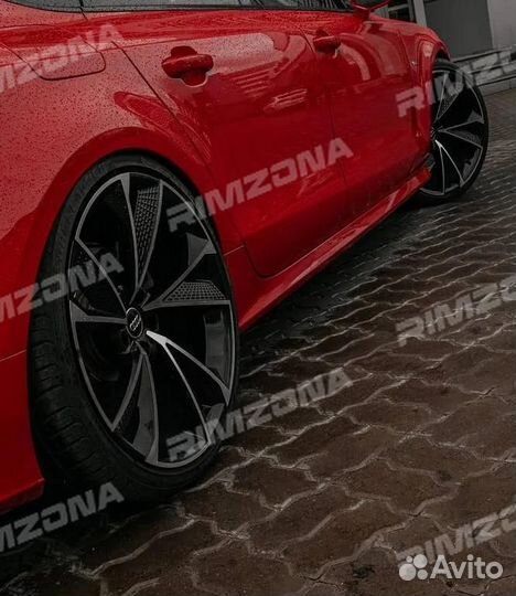 Литой диск в стиле Audi R19 5x108