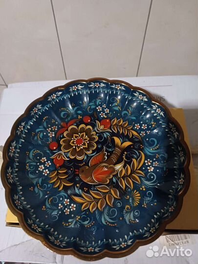 Ваза для фруктов на ножке СССР