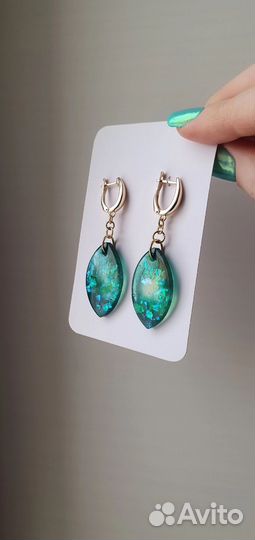 Серьги LUX бижутерия