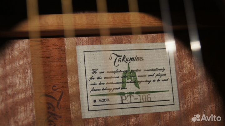 Гитара Takamine PT-106 TBS, Япония. Видео