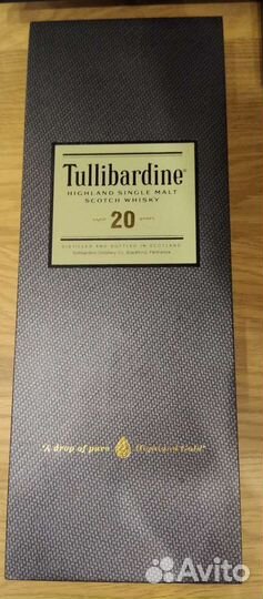 Коробка из-под элитного алкоголя Tullibardine
