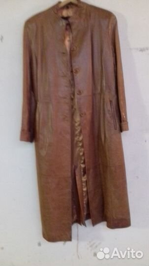 Кожаный плащ женский натуральная кожа