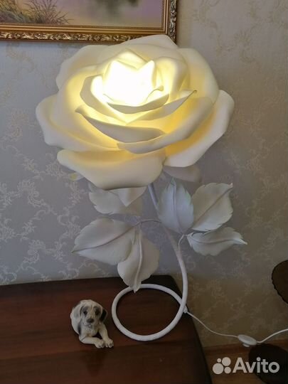 Светильник - роза (из изолона)