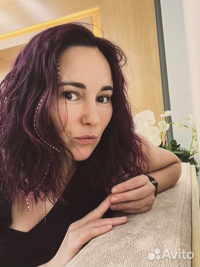 Перья петуха гризли в волосы наращивание