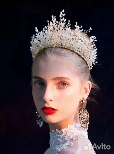 Новая тика, тиара, диадема, корона, хрусталь