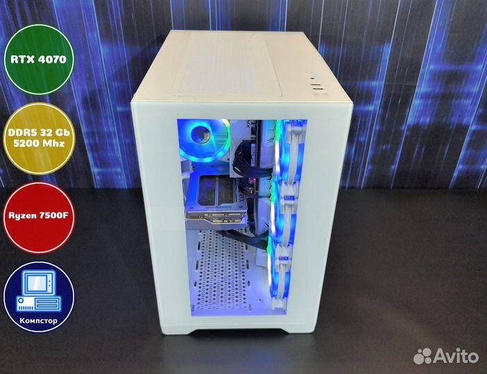Домашний комп AMD7500F-RTX4070-32DDR5-WRN01329-A620