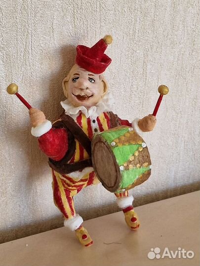 Ватные елочные игрушки. Винтажный цирк