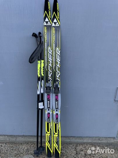 Лыжи fisher 110, палки