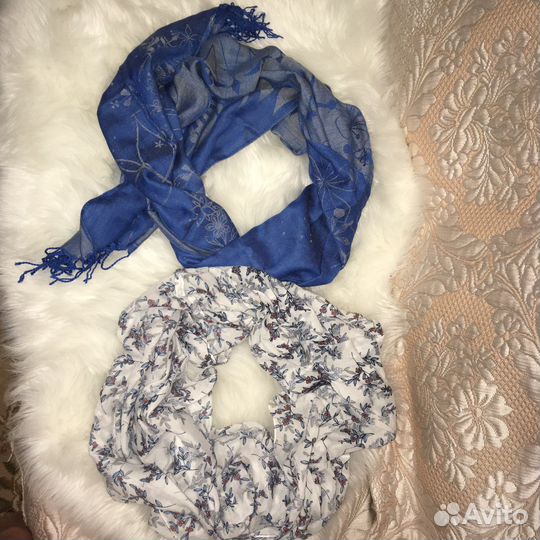 Шарфы, палантины, снуд новый (10шт)