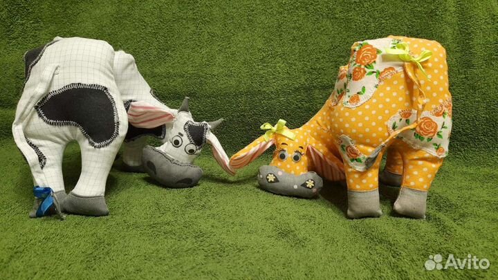 Коровки текстильные