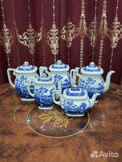 Чайник кофейник villeroy boch rusticana синяя