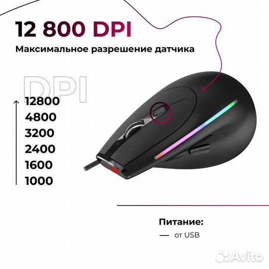Вертикальная мышь Zelotes T-50