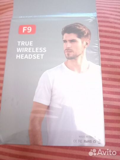 Беспроводные наушники F9 новый