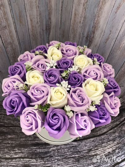 Букет из мыльных цветов