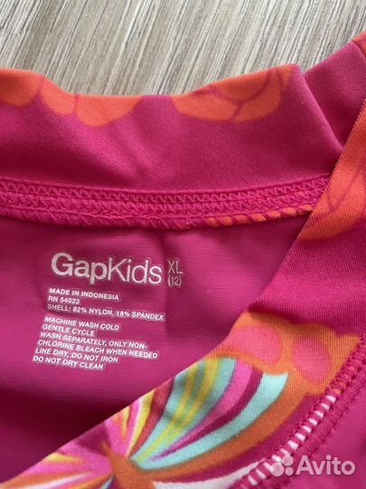 Футболка для плавания для девочки Gap 152
