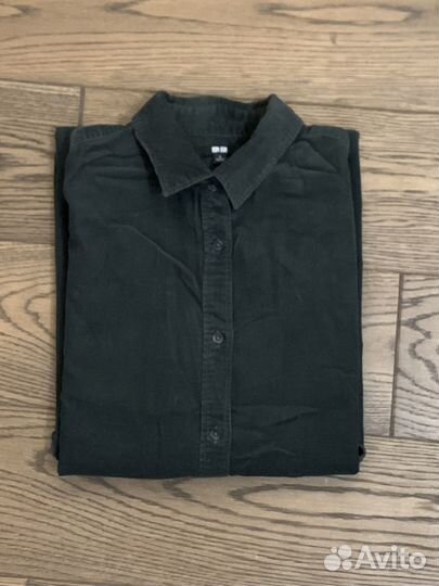 Замшевое платье-рубашка Uniqlo размер S