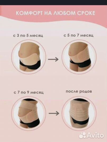 Бандаж для беременных до/после родов Mom's balance