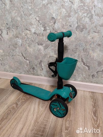 Самокат детский трехколесный Alfa mini складной