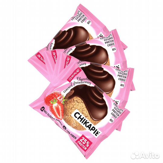 Протеиновое печенье без сахара chikapie 60г