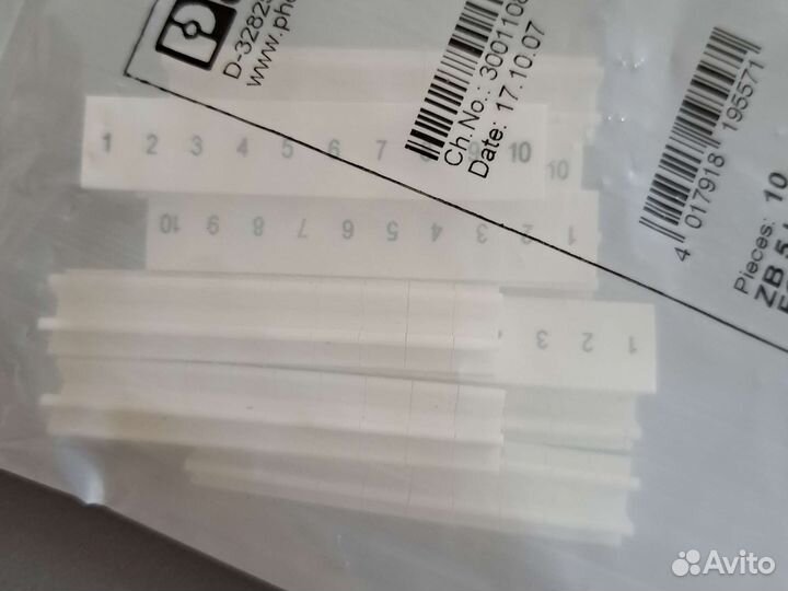 Phoenix Contact Маркировка для клеммных модулей ZB