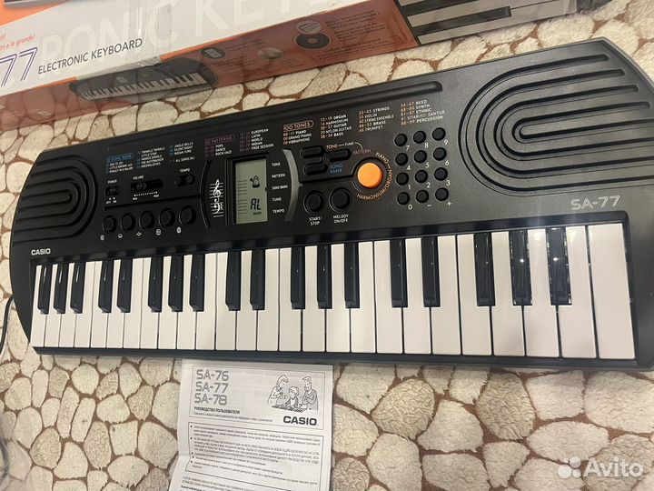 Синтезатор детский Casio SA77, 78