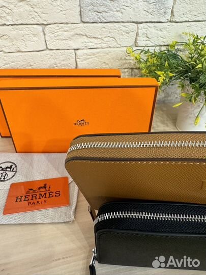 Кошелек женский натуральная кожа hermes