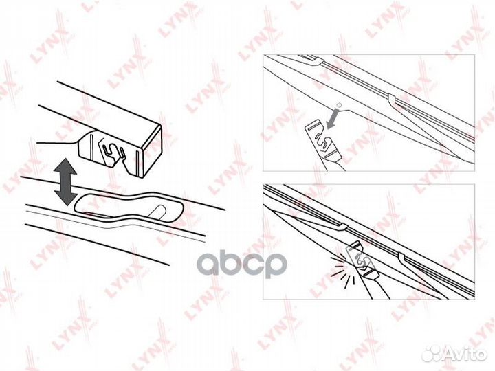 Щетка стеклоочистителя задняя, 300мм LR30A lynx