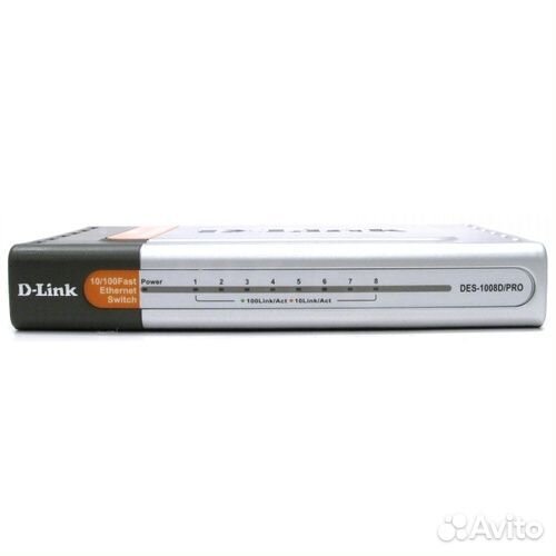 Сетевой коммутатор свич D-Link DES1008D 100мбит/с