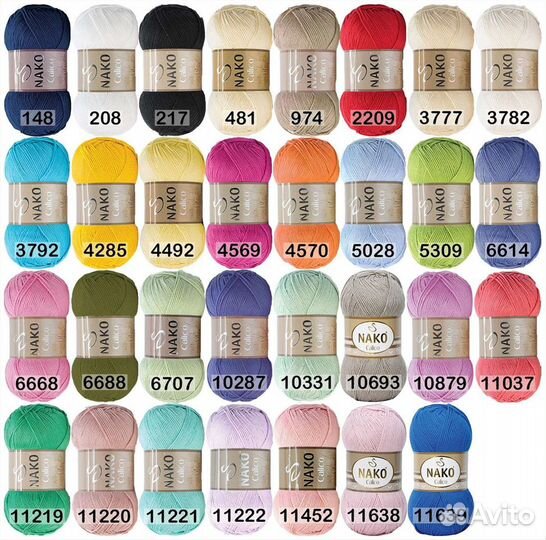 Пряжа nako calico. Турция