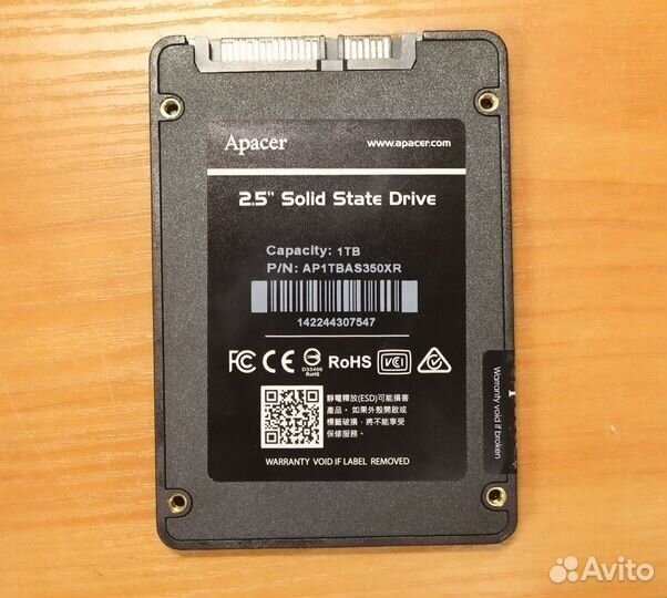 SSD накопитель Apacer 1Tb 2,5